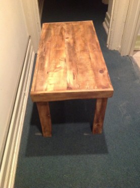 Reclaimed coffee table by Invictus Custom Woodwork, LLC. www.getinvictus.com